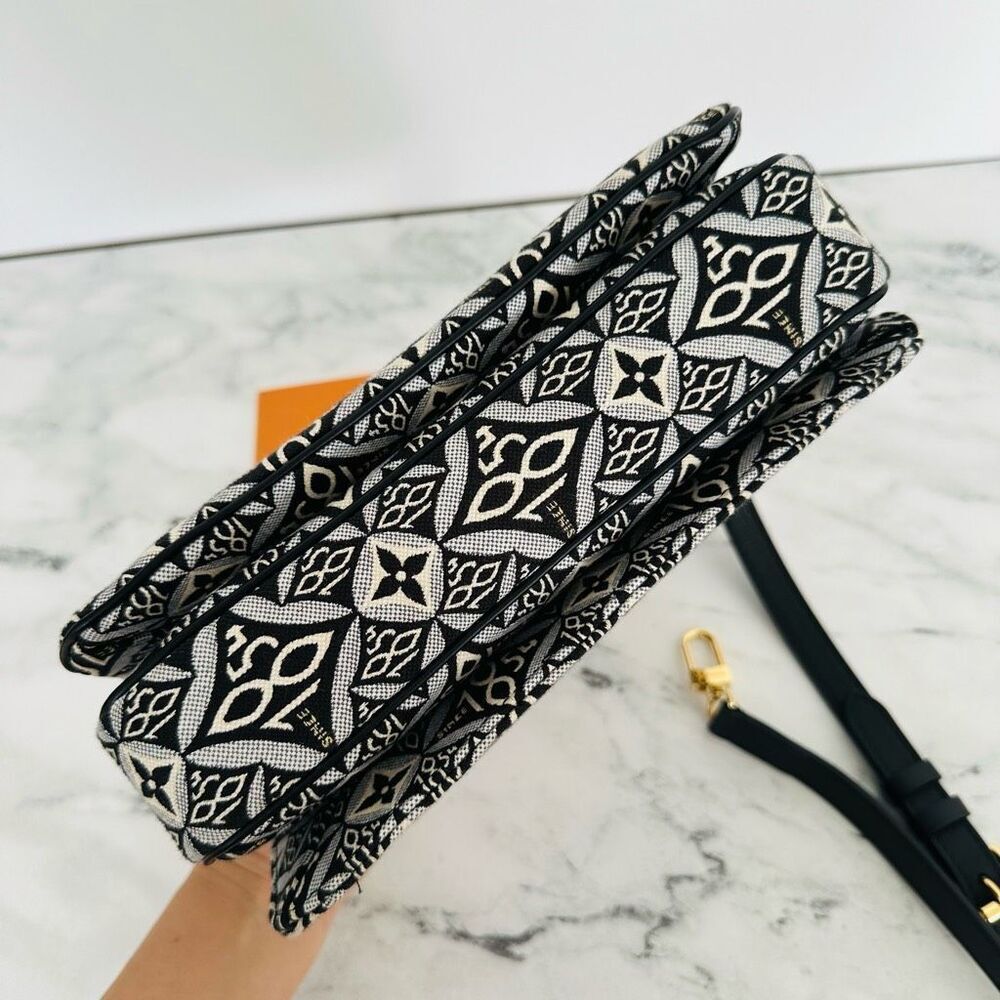 Louis Vuitton Black and White Monogram Crossbody Bag - Picture 12 of 14